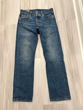 LEVIS 501 PREMIUM BIG E 1993 CLASSIC BUTTON FLY INDIGO WASHED DENIM JEANS 30x30